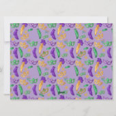 Kleurrijke Mardi Gras patterned Feestdagenkaart (Achterkant)