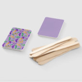 Kleurrijke Mardi Gras patterned Handwaaier (Niet-gemonteerd)