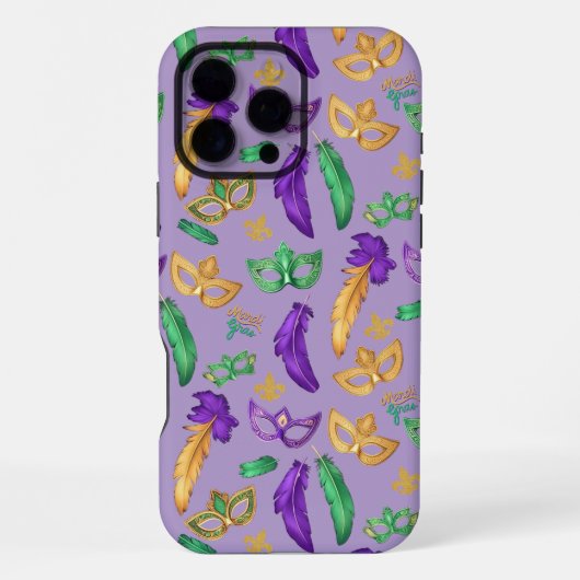 Kleurrijke Mardi Gras patterned iPhone Hoesje (Achterkant)