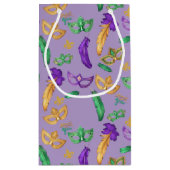 Kleurrijke Mardi Gras patterned Klein Cadeauzakje (Achterkant)
