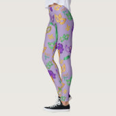 Kleurrijke Mardi Gras patterned Leggings (Links)