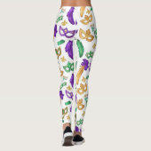 Kleurrijke Mardi Gras patterned Leggings (Achterkant)
