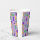 Kleurrijke Mardi Gras patterned Papieren Bekers (Links)