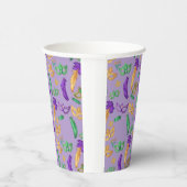 Kleurrijke Mardi Gras patterned Papieren Bekers (Rechts)