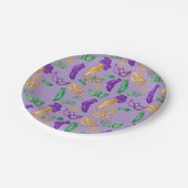 Kleurrijke Mardi Gras patterned Papieren Bordje (Gekanteld)