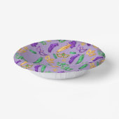 Kleurrijke Mardi Gras patterned Papieren Kommen (Gebogen)