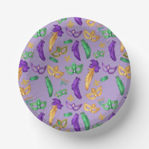 Kleurrijke Mardi Gras patterned Papieren Kommen