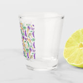 Kleurrijke Mardi Gras patterned Shot Glas (Rechts)