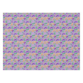 Kleurrijke Mardi Gras patterned Tafelkleed (Voorkant (Horizontaal))