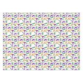 Kleurrijke Mardi Gras patterned Tafelkleed (Voorkant (Horizontaal))