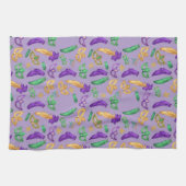 Kleurrijke Mardi Gras patterned Theedoek (Horizontaal)