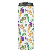 Kleurrijke Mardi Gras patterned Thermosbeker (Achterkant)