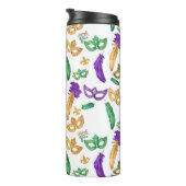 Kleurrijke Mardi Gras patterned Thermosbeker (Geroteerd rechts)