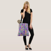 Kleurrijke Mardi Gras patterned Tote Bag (Op model)