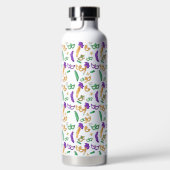Kleurrijke Mardi Gras patterned Waterfles (Rechts)
