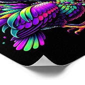 Kleurrijke Mardi Gras Pelican Louisiana Jester Pet Poster (Hoek)