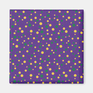 Kleurrijke Mardi Gras polka stip Magneet