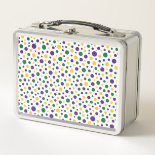 Kleurrijke Mardi Gras polka stippen
