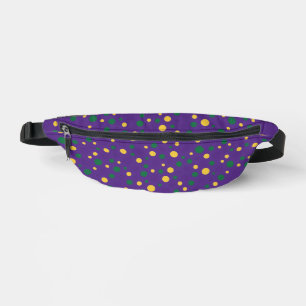 Kleurrijke Mardi Gras polka stippen Heuptasje