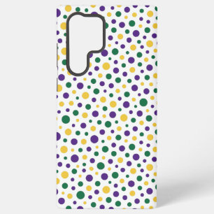 Kleurrijke Mardi Gras polka stippen Samsung Galaxy Hoesje