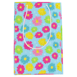 Kleurrijke Margrieten Medium Cadeauzakje