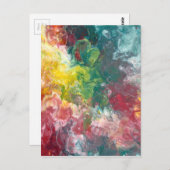 kleurrijke marmer briefkaart (Voorkant / Achterkant)