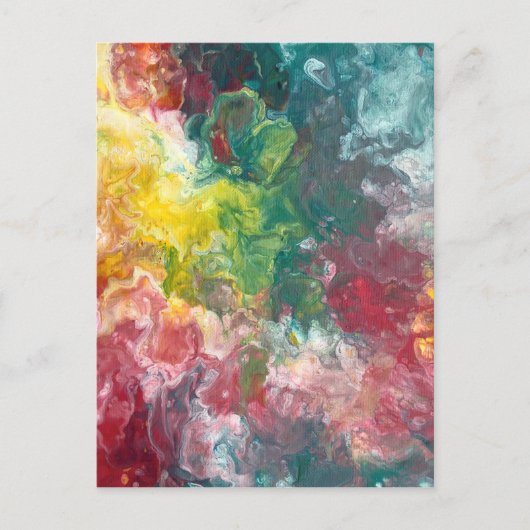 kleurrijke marmer briefkaart (Voorkant)