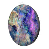 kleurrijke marmer dartbord (Voorkant Rechts)