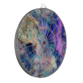 kleurrijke marmer dartbord (Voorkant Links)