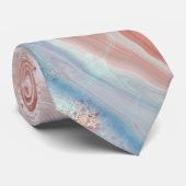 kleurrijke marmer stropdas (Opgerold)