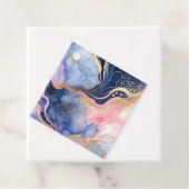 Kleurrijke Marmeren Inkt Art Gift Labels (In situ)