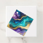 Kleurrijke Marmeren Inkt Art Gift Labels (In situ)