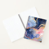 Kleurrijke Marmeren Inkt Art Spiral Notitieboek (Binnen)