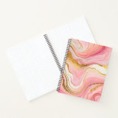 Kleurrijke Marmeren Inkt Art Spiral Notitieboek (Binnen)