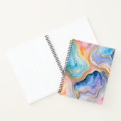 Kleurrijke Marmeren Inkt Art Spiral Notitieboek (Binnen)