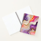 Kleurrijke Marmeren Inkt Art Spiral Notitieboek (Binnen)