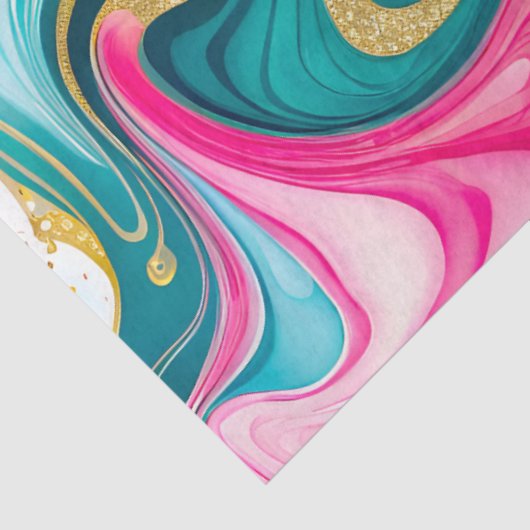 Kleurrijke marmeren inkt kunst weefsel papier (Detail)