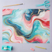 Kleurrijke marmeren inkt kunst weefsel papier (Craft)