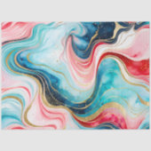 Kleurrijke marmeren inkt kunst weefsel papier (Voorkant)