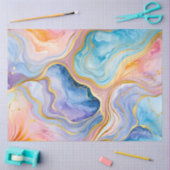 Kleurrijke marmeren inkt kunst weefsel papier (Craft)