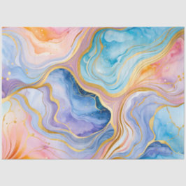 Kleurrijke marmeren inkt kunst weefsel papier