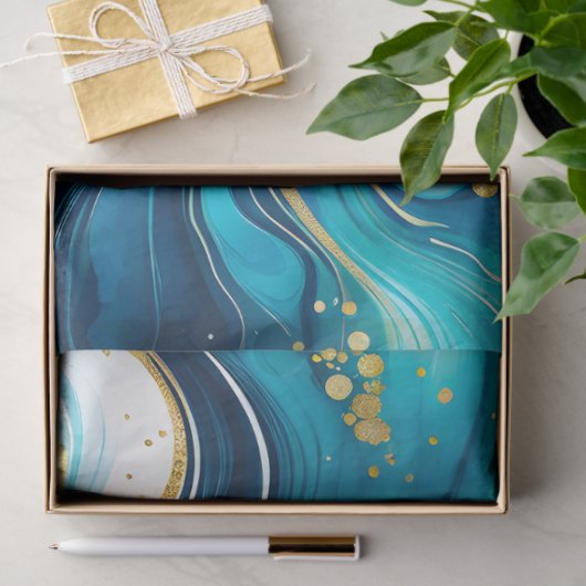 Kleurrijke marmeren inkt kunst weefsel papier (Geschenk)