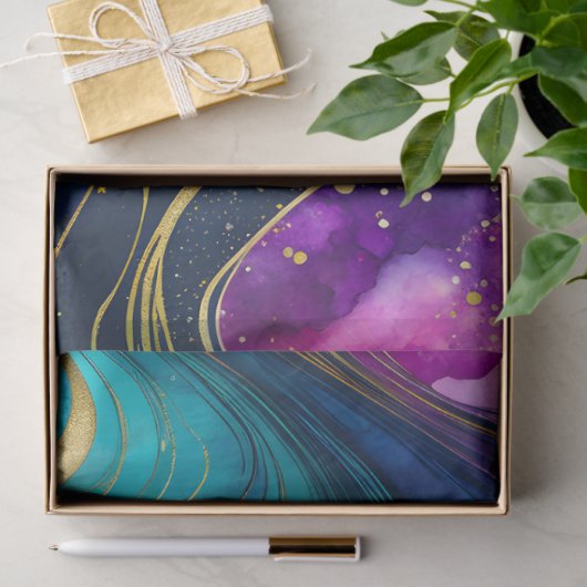 Kleurrijke marmeren inkt kunst weefsel papier (Geschenk)