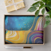 Kleurrijke marmeren inkt kunst weefsel papier (Geschenk)