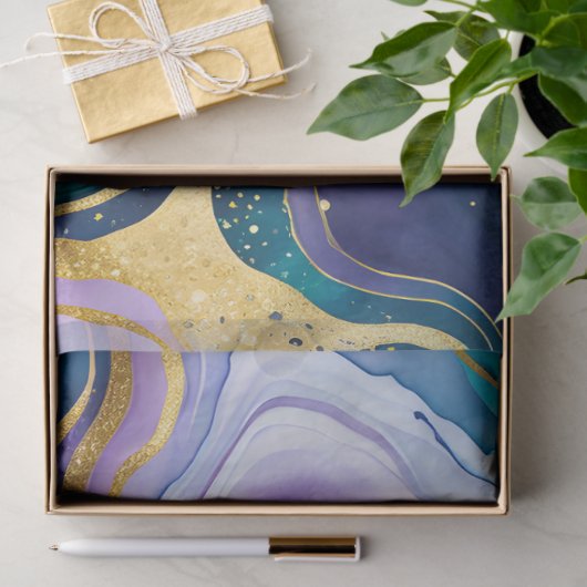 Kleurrijke marmeren inkt kunst weefsel papier (Geschenk)