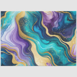 Kleurrijke marmeren inkt kunst weefsel papier