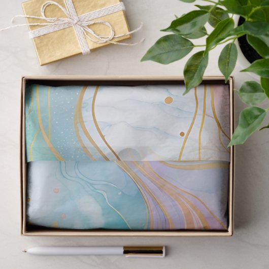 Kleurrijke marmeren inkt kunst weefsel papier (Geschenk)