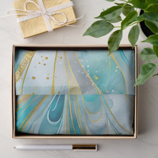 Kleurrijke marmeren inkt kunst weefsel papier (Geschenk)