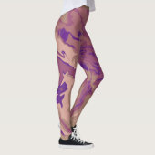 Kleurrijke  Marmeren Kleur Leggings (Rechts)