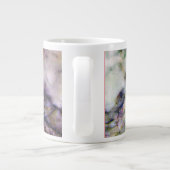 Kleurrijke marmeren steen en glitter grote koffiekop (Achterkant)